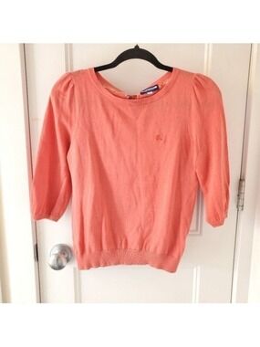 Burberry Coral Knit Top